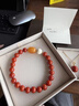 蔻小姐天然原礦瓦西料南紅蜜蠟手串柿子紅錦紅瑪瑙本命年18k金國風(fēng)女禮 天然8mm南紅瑪瑙18k金手串（含鑒定證書(shū)） 15cm手圍 曬單實(shí)拍圖