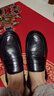 迪芙斯（D:FUSE）星期六旗下頭層牛皮男鞋樂(lè )福鞋子男士舒適套腳鞋男 黑色    44    曬單實(shí)拍圖
