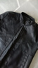 羅蒙（ROMON）皮衣男士春秋季立領(lǐng)休閑機車(chē)服修身帥氣百搭夾克外套 黑色  2XL 曬單實(shí)拍圖