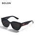 BOLON暴龍眼鏡林一同款墨鏡女貓眼太陽(yáng)鏡偏光鏡男遮陽(yáng)防紫外線(xiàn) BL3209 【明星同款】C10 亮黑色-偏光 曬單實(shí)拍圖