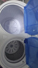 長(cháng)虹4.5KG雙桶洗衣機雙缸半自動(dòng)家用出租房宿舍小型迷你寶寶嬰兒童洗脫一體強力甩干抑菌除螨 藍色【升級款】洗脫兩用+抑菌除螨+不銹鋼脫水桶 曬單實(shí)拍圖