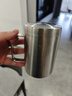 美廚（MAXCOOK）316不銹鋼水杯 雙層泡茶杯口杯兒童學(xué)生帶蓋手柄400ml  MCB1112 曬單實(shí)拍圖
