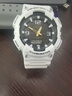 Mtin手表配件適用于卡西歐CASIO AQ-S810W樹(shù)脂表帶表殼男女手表帶 白色黑字 18mm 曬單實(shí)拍圖