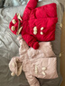 戴維貝拉（DAVE＆BELLA）冬款寶寶羽絨服女童防水加厚外套女寶寶小熊新年紅色衣服 曬單實(shí)拍圖