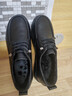 足力健老人鞋冬季加絨單鞋保暖小皮鞋平底鞋休閑樂(lè )福鞋 6337K黑色37 曬單實(shí)拍圖
