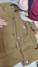E·LAND KIDS衣戀女童三防羽絨服冬季新品可拆卸袖子上衣 Brown棕色/85 130 曬單實(shí)拍圖