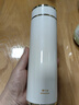 萬(wàn)象（WANXIANG）高檔保溫杯女士花茶杯商務(wù)簡(jiǎn)約辦公水杯小巧便攜不銹鋼杯子可定制 H95SL-乳白色-360ml 曬單實(shí)拍圖