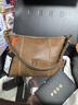 PECO小丑Hobo包春夏新款單肩復古植鞣皮大容量通勤手提旅行托特包 中號琥珀色頭層半樹(shù)膏牛皮 曬單實(shí)拍圖