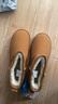 飛躍（Feiyue）女鞋短筒雪地靴女2025冬季新款厚底加絨保暖棉鞋女 駝色 38 曬單實(shí)拍圖