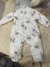 童泰（TONGTAI）嬰兒連體衣秋冬季純棉夾棉寶寶衣服新生兒棉哈衣爬服黃色73cm 曬單實(shí)拍圖