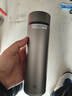 京東京造 純鈦保溫杯 茶水分離【內外純鈦】咖啡男女士水杯子 灰色 470ml 曬單實(shí)拍圖