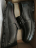 頭層牛皮男士一腳蹬休閑鞋商務(wù)休閑真皮皮鞋橡膠底百搭豆豆鞋男鞋 黑色單鞋2019 42 曬單實(shí)拍圖