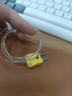 開(kāi)普森超細測溫線(xiàn)K型/T型熱電偶薄片式表面測溫極小溫度傳感器T型探頭 K型1米焊點(diǎn)插針 曬單實(shí)拍圖