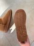 意爾康女靴雪地靴女冬季厚底加絨加厚保暖棉鞋百搭中筒短靴媽媽棉靴子 土黃色 加絨 【靴筒羊毛內里】 38 曬單實(shí)拍圖