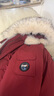 初語(yǔ)90絨羽絨服女2025冬季新款毛領(lǐng)連帽大口袋工裝風(fēng)戶(hù)外保暖外套紅色 鐵銹紅 M 曬單實(shí)拍圖
