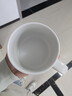 津盼簡(jiǎn)約陶瓷馬克杯大容量喝水杯子家用咖啡杯情侶水杯早餐杯茶杯男女 白色石紋馬克杯【不帶勺】 曬單實(shí)拍圖