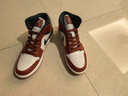 耐克喬丹男子輕便AJ1板鞋冬季皮面平底中幫運動(dòng)鞋JORDAN DQ8426 105帆白/深綠/白金色/石紅 42 曬單實(shí)拍圖