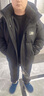 羅蒙（ROMON）羽絨服男秋冬新款白鴨絨連帽加厚保暖外套中青年潮牌面包服外套男 黑色 XL 曬單實(shí)拍圖