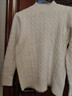 2025秋冬新款針織打底衫半高領(lǐng)加厚毛衣女洋氣內搭保暖羊毛質(zhì)感 米色 L 【105-115斤】 曬單實(shí)拍圖