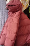 坦博爾羽絨服女短款可脫卸帽百搭休閑冬保暖外套TB5530358Z 慕斯紅175 曬單實(shí)拍圖