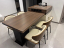 著(zhù)府熙院島臺餐桌一體可伸縮黑胡桃木紋巖板2025新款意式極簡(jiǎn)多功能飯桌椅 【平面款+氛圍燈+送隱形電磁爐】 1.9米 -2.3米伸縮島臺餐桌+6餐椅 曬單實(shí)拍圖