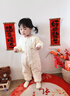 嬰蓓依嬰幼兒冬季連體衣恒溫棉中開(kāi)棉服加厚保暖哈衣 彩虹兔兔 90cm 曬單實(shí)拍圖