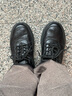 奧康（Aokang）2025秋季新款休閑皮鞋輕便運動(dòng)鞋時(shí)尚系帶百搭鞋子黑色41碼 曬單實(shí)拍圖