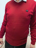 恒源祥100%純羊毛男士V領(lǐng)薄款修身針織衫毛衣15001002 大紅 175/92A  曬單實(shí)拍圖