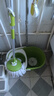 茶花（CHAHUA）旋轉拖把家用免手洗甩干拖地一拖凈拖布桶懶人清潔用品拖把桶 （雙驅動(dòng)）1個(gè)塑料籃加強桿+塑料盤(pán) 【旋轉拖把套裝】一共2個(gè)拖布 曬單實(shí)拍圖