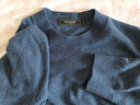 雅戈爾（YOUNGOR）毛衫男士秋冬青年男毛衫半高領(lǐng)毛衣羊毛混紡面料羊毛衫 藍色VYHR619968HBA L (105) 曬單實(shí)拍圖