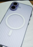猩球衛士高級感防指紋適用Apple/蘋(píng)果iPhone17磁吸瓦楞手機殼超薄行李箱條紋保護套磨砂外殼白 曬單實(shí)拍圖