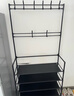 小匠材鞋架門(mén)口多層家用一體掛衣架宿舍出租房簡(jiǎn)易鞋柜置物架4層80cm 曬單實(shí)拍圖