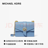 MICHAEL KORS新年禮物奢侈品MK女士包包GREENWICH單肩斜挎包小號淺藍色 曬單實(shí)拍圖