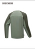 斯凱奇（Skechers）男士秋冬季抗菌寬松長(cháng)袖T恤衫P425M111 曬單實(shí)拍圖
