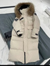 千禧瑪雅東北極寒超厚白鵝絨羽絨服女冬長(cháng)款過(guò)膝哈爾濱加厚工裝毛領(lǐng)外套男 女士米白色  真貉子大毛領(lǐng) M  90鵝絨420g（建議100-120斤） 曬單實(shí)拍圖