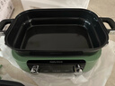 摩飛電器（Morphyrichards）二代升級多功能鍋料理鍋鴛鴦火鍋5升定時(shí)預約烤肉涮一體蒸煮炒煎多用途電火鍋MR9099 5L 清新綠標配【深鍋+牛扒盤(pán)+蒸格】 曬單實(shí)拍圖