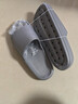 XGGC特大碼厚底踩屎感拖鞋男士4647夏季eva軟底室內防滑5051灰色44-45 曬單實(shí)拍圖