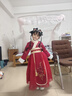 小豬班納（PEPCO）漢服女童冬款新年兒童古裝冬裝過(guò)年冬季唐裝國風(fēng)拜年服 裙子 120 曬單實(shí)拍圖