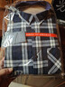 冬季純棉加絨加厚保暖襯衫中老年男士格子襯衣100%全棉上衣爸爸裝 2021 40 建議115-130斤 曬單實(shí)拍圖