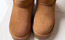 熱風(fēng)（Hotwind）女鞋厚底雪地靴冬季新款加厚保暖百搭棉鞋戶(hù)外增高短靴子 02棕色(牛剖層皮革鞋面)H89W25403 36 曬單實(shí)拍圖