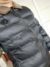 石墨烯翻領(lǐng)棉服秋冬新款男士休閑保暖棉衣防風(fēng)中年毛領(lǐng)輕薄外套 2851藏青 2XL【體重120-140斤】 曬單實(shí)拍圖