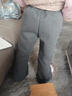 女童加絨褲子秋冬2025新款兒童直筒衛褲特厚羊羔絨大童糯米微喇褲 深灰色【奧粒絨-加絨款】 160 曬單實(shí)拍圖