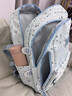 回力書(shū)包女初中生高中大容量高顏值2025新款大學(xué)生雙肩包輕便電腦背包 淺藍色【初高中生】 曬單實(shí)拍圖
