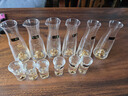 啟爾（Cheer）金山高檔白酒杯分酒器100ml酒具小酒杯玻璃杯酒壺6壺6杯禮盒套裝 曬單實(shí)拍圖