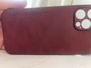 mlnew 蘋(píng)果iPhone12ProMax鏡頭全包手機殼蘋(píng)果12ProMax保護殼小羊皮手機套A2412防摔保護套防滑5G 【酒紅色】配全屏高清鋼化膜 曬單實(shí)拍圖