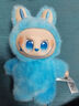 labubu3.0馬卡龍可愛(ài)毛絨玩具三代祖國版拉布布公仔包包掛件禮物 6號【希望】藍色 17CM（盲盒裝） 曬單實(shí)拍圖