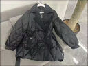 2026新款女冬裝收腰顯瘦中長(cháng)款棉服女黑色西裝領(lǐng)氣質(zhì)棉衣棉襖外套 黑色 (時(shí)尚洋氣保暖） XL  建議體重120-135斤 曬單實(shí)拍圖