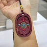 楊氏六喜天然朱砂本命佛吊墜男女原礦紫金砂護身符項鏈馬年本命年吊墜保真 【龍蛇/普賢菩薩】紫金砂本命佛吊墜（約60*40*10mm） 曬單實(shí)拍圖