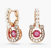 施華洛世奇（SWAROVSKI）SYMBOLICA施家“紅”運馬蹄造型耳環(huán)耳釘女新年禮物騏驥紅5736979 曬單實(shí)拍圖