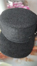 老年人帽子男冬天加厚保暖平頂帽中年護耳爺爺爸爸老頭鴨舌帽棉帽 黑色 均碼 可調節大小 曬單實(shí)拍圖